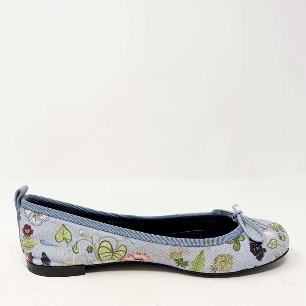 Gucci Ali Floral Canvas Ballet Flats Size 37.5 - Picture 12 of 15